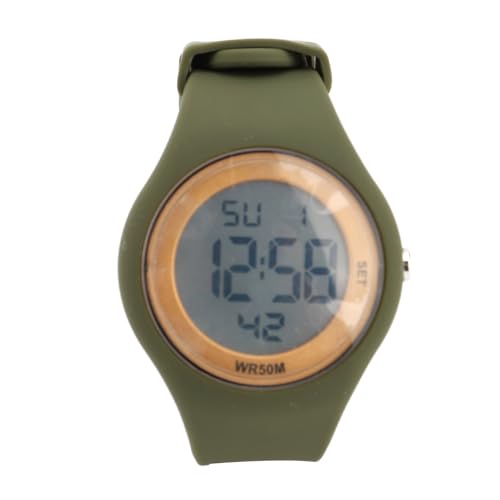 ZJchao Kids Digital Watch Childrens Sporty Watch mit 50 M Wasseralarm Stoppuhr EL Backlight Kalender Soft Band für Jungen Mädchen Im Alter von 5-15 Jahren (OD grün) von ZJchao