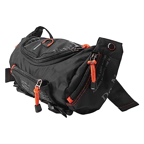 ZJchao Männer Fanny Pack Taille Packgürtel Beutel Wasserdichtes Oxford Polyester Verstellbares Riemen Mehrere Taschen mit Kopfhörerbuchse für Reisewandertraining von ZJchao