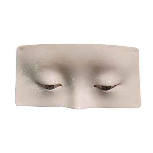 ZJchao Make -up -Praxis Board 3D Gesichts Hautmodell für Lidschatten Eyeliner Eyelbrauen Lash Mapping Trainingswerkzeug Professionelles Schönheitskunst Kit für die Make up Anwendungspraxis (WHITE) von ZJchao