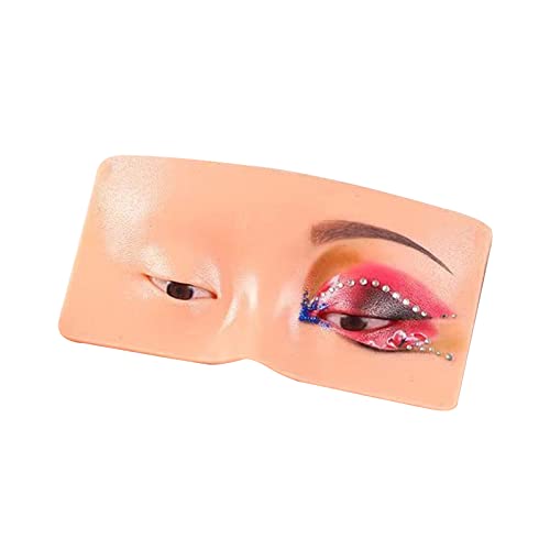 ZJchao Make -up -Praxis Board 3D Gesichts Hautmodell für Lidschatten Eyeliner Eyelbrauen Lash Mapping Trainingswerkzeug Professionelles Schönheitskunst Kit für die Make up Anwendungspraxis (YELLOW) von ZJchao