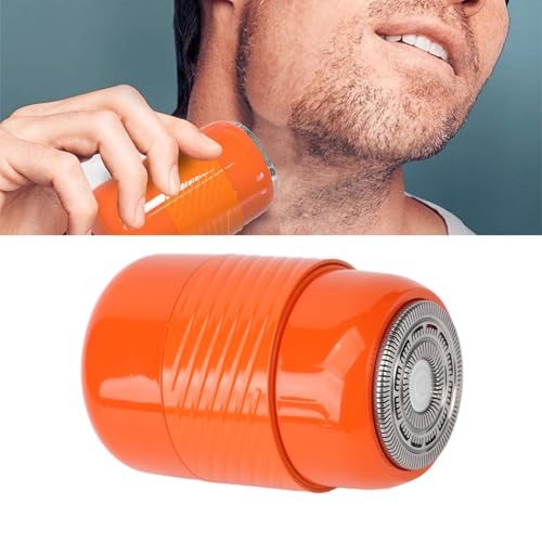 ZJchao Mini -Bart Trimmer Elektrische USB -USB Wiederaufladbare Tragbare Bart -Clipper -Kit für Männer mit 300 -mAh -Batterie Doppelring Furnier Mesh ABS Material Trockener Nassgebrauch von ZJchao