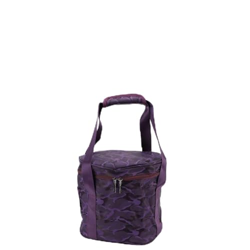 ZJchao Music Bowl Storage Bag Tragbares Doppel -Reißverschluss -Design mit Externer Tasche für Gesangsschalen Organizer aus Polyester Baumwollstoff 10 Zoll Größe von ZJchao