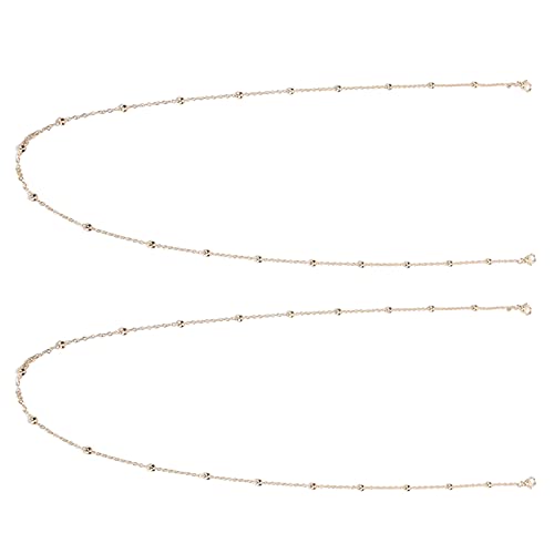 ZJchao Perlengläserkette, Legierungsmaterial, 2pcs, 72 Cm Runde Perlendekoration Brillenketten für Frauen Brillen Lanyard Am Hals, Installiert auf Ihrer Gesichtswache oder Brille ZJchao Perlengläserkette, Legierungsmaterial, 2pcs, 72 Cm Runde Perlendekoration Brillenketten für Frauen Brillen Lanyard Am Hals, Installiert auf Ihrer Gesichtswache oder Brille von ZJchao