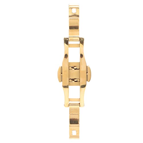 ZJchao Push -Taste -Uhr -Schnalle -Einsatzverschluss 6mm 19mm Doppel -Druckknopf -Falten -Uhren -Verschluss Ersatz für Männer Frauen mit Goldenem Legierungs Keramik Wolframstahl von ZJchao