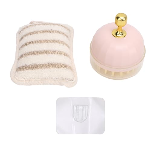 ZJchao Shampoo Pinsel, Badwaschlappen Silikon -Kopfhautpinsel, Spa -Set mit Badetuch Zum Entspannenden Haar Kopfhautpflege zu Hause von ZJchao