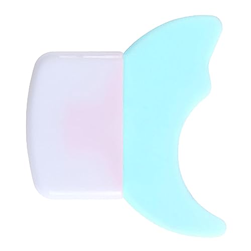 ZJchao Silikon Wimpern Applikator Schalldämpfer Mascara Abstrichschutz für Lidschatten Doppelbogen Design Hautfreundlich Einfach Sauber (BLUE) von ZJchao