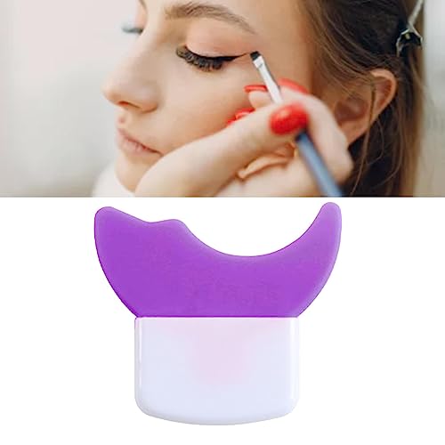 ZJchao Silikon Wimpern Applikator Schalldämpfer Mascara Abstrichschutz für Lidschatten Doppelbogen Design Hautfreundlich Einfach Sauber (PURPLE) von ZJchao