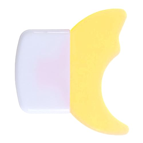 ZJchao Silikon Wimpern Applikator Schalldämpfer Mascara Abstrichschutz für Lidschatten Doppelbogen Design Hautfreundlich Einfach Sauber (YELLOW) von ZJchao