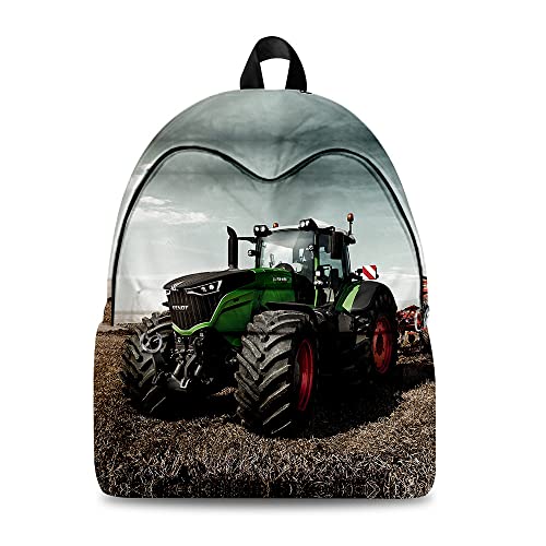 Traktor Rucksack,Grosse Kapazität Kinder Rcksack Schultasche für Jungen Und Mädchen -17Zoll (43x 17x 34cm) (A 02) von ZKDT