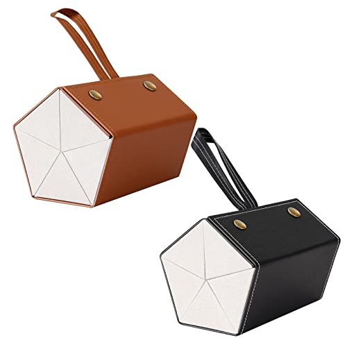 ZKFLLO 2 Stück Sonnenbrillen-Organizer mit 5 Fächern, Reise-Brillenetui, mehrere Paar, tragbare Brillen-Aufbewahrungsbox, Schwarz/Braun, Einheitsgröße ZKFLLO 2 Stück Sonnenbrillen-Organizer mit 5 Fächern, Reise-Brillenetui, mehrere Paar, tragbare Brillen-Aufbewahrungsbox, Schwarz/Braun, Einheitsgröße von ZKFLLO