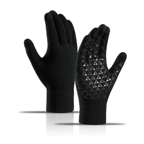 ZKGYUS 1 Paar Strickhandschuhe Winter Handschuhe Herren Damen Touchscreen Winterhandschuhe Flexible und Angenehm Weiche Fingerhandschuhe von ZKGYUS