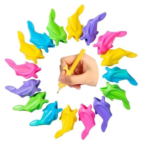 ZKGYUS 100 Stück Griffhilfen für Stifte Schreibhilfe für Stift Kinder Stifthaltung Hilfe Kinder Schreiblernhilfe Grip Schreiblernstift Bleistift Griffe Kinder Stifthalter von ZKGYUS