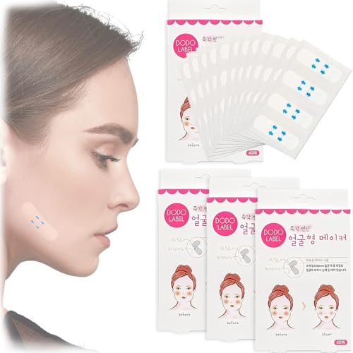 ZKGYUS 160pcs Face Lifting Tape,Facelifting Aufkleber,Facelifting Tape,Lift Gesicht Aufkleber,Face Lift Patch,Unsichtbare Dünner Gesicht Aufklebe,V-Form Gesicht Verbergen von Makeup Facelifting von ZKGYUS