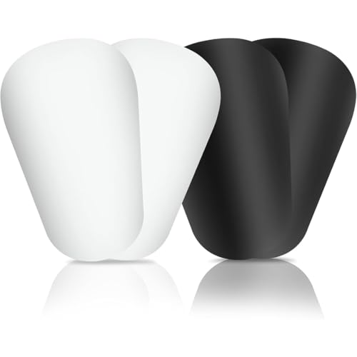 ZKGYUS 4 Stück Mini Fußball Beinschützer, 3.7x2.4 Zoll Fußball Beinschützer klein, Mini leicht atmungsaktiv, schützende Beinschützer für Männer Frauen Jungen Mädchen von ZKGYUS