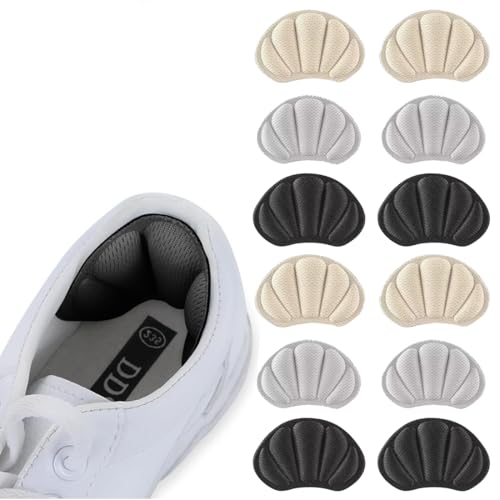 ZKGYUS 6 Paarefersenpolster,Sportschuhe Ferse Aufkleber Schuhe Männer und Frauen Anti-Drop-Ferse Anti-Verschleiß Fuß Einlagen von ZKGYUS
