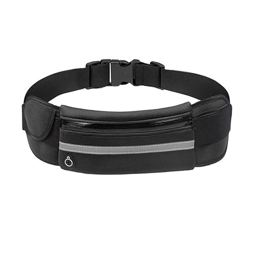 Laufgürtel, Hüfttasche, Runners Fanny Pack, Sport Gürtel Pack, Run Waist Belt mit verstellbarem Band und reflektierendem Streifen, ultraleichter Fitnessgürtel, wasserdichte Laufgürtel, für Damen und von ZKSXOA