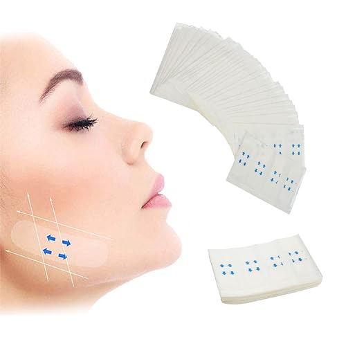 ZKSXOA 120Stück Face Lifting Tape,Facelifting Aufkleber Lifting Tapes Gesicht,Gesichtsaufkleber,Instant Invisible Face Lift Sticker, Eye Lift Tape Make-up Gesicht Lift Werkzeuge von ZKSXOA