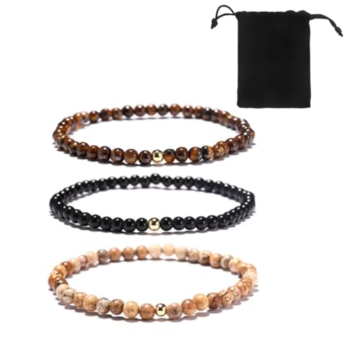 ZKSXOA Damen Kristall Perlen Armband Mehrschichtiges Steine Armband Boho Modeschmuck Beste Freundin Geschenke von ZKSXOA