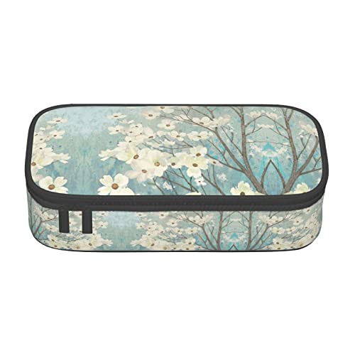 ZKZBDPLK Federmappe mit Frühlingsblumenblüten-Druck, hohe Kapazität, vielseitige Organizer-Tasche mit vollem Druck, aus strapazierfähigem Oxford-Gewebe, Frühlingsblumenblüten, Einheitsgröße, von ZKZBDPLK