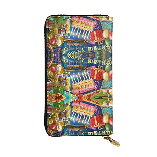 ZKZBDPLK Streets of New York City Print Außergewöhnliches Leder Lange Geldbörse - Premium Qualität Clutch mit Volldruck Design - Ein prächtiges Statement von Klasse und Haltbarkeit, Herzlichen von ZKZBDPLK