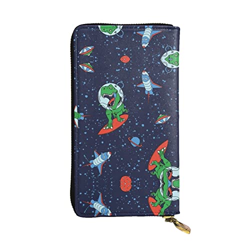 ZKZBDPLK Tropical Summer Hawaiian Flower Palm Leaves Print Exceptional Leather Long Wallet - Premium Quality Clutch with Full Print Design - A Splendid Statement of Class and Durability, Lustiger von ZKZBDPLK