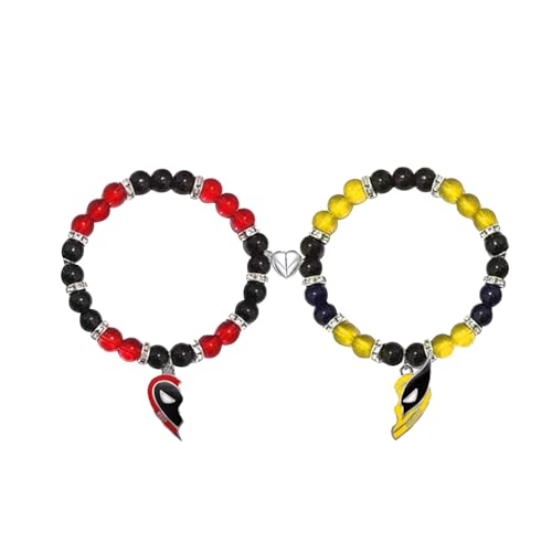 ZKZFCAI 2 Stück Armband Damen Freundschaftskette Klassisches Best Friends Freundschaftsarmband mit Halbem Armband Modeschmuck Bff Ketten Geschenk für Beste Freunde von ZKZFCAI