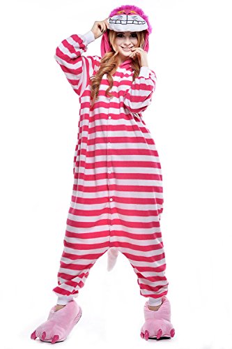 ZKomoL Pyjamas Onesies Cosplay Erwachsene Unisex Tiere Halloween Kostüm Kleid Loungewear, Tigermuster von ZKomoL