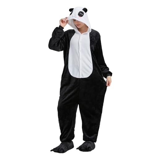 ZKomoL Pyjamas Onesies Cosplay Erwachsene Unisex Tiere Halloween Kostüm Kleid Loungewear, Tigermuster von ZKomoL