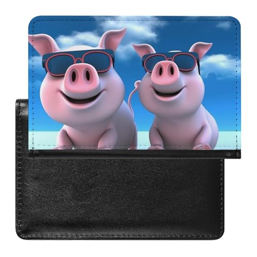 Pass- und Impfkartenhalter Lustige 3D Piggies Passhalter Passpasshüllen Passpasshüllen Passpasshülle Passpassschoner Passpassschoner Passpassschoner Reisepass Geldbörse International Travel Lustig, von ZLFDSKGY
