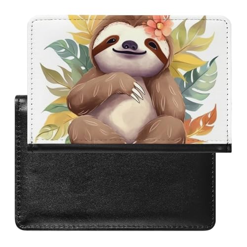 Pass- und Impfkartenhalter Niedlich Faultierblätter Passhalter Passpasshüllen Passpasshüllen Passpasshülle Passpassschoner Passpassschoner Passpassschoner Passport Geldbörse International Travel, von ZLFDSKGY