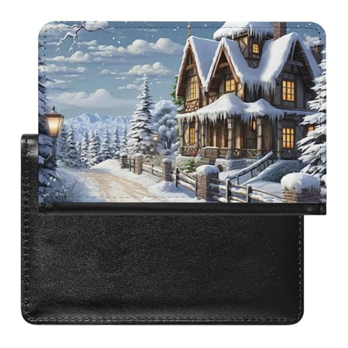 Reisepass Und Impfstoff Kartenhalter Weihnachten Winter Glückliche Szene Passport Halter Reisepass Fall Reisepass Abdeckungen Pass Protector Pass Protector Pass Geldbörse Internationale Reisen, von ZLFDSKGY