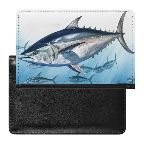 Reisepass- und Impfkartenhalter Bluefin Thunnus Passport Holder Passport Case Passport Covers Passport Book Passport Protector Passport Wallet International Travel, Bluefin Thunnus 5.8 ×, von ZLFDSKGY