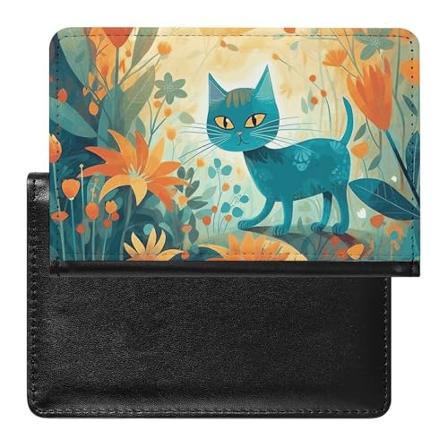 Reisepass und Impfstoff Kartenhalter Katze und Blume Passhalter Reisepasshülle Passpasshülle Passpassabdeckung Passpassschutz Passpassschoner Passport Geldbörse International Travel Cat and Flower, Reisepass und Impfstoff Kartenhalter Katze und Blume Passhalter Reisepasshülle Passpasshülle Passpassabdeckung Passpassschutz Passpassschoner Passport Geldbörse International Travel Cat and Flower, von ZLFDSKGY
