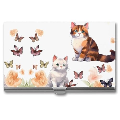 ZLFDSKGY Visitenkartenhalter, schlankes Metall, Visitenkartenetui für Männer und Frauen, Katze, Schmetterling, Namenskartenhalter, professionelle Geschäftskarten, Organizer, Kreditträger ZLFDSKGY Visitenkartenhalter, schlankes Metall, Visitenkartenetui für Männer und Frauen, Katze, Schmetterling, Namenskartenhalter, professionelle Geschäftskarten, Organizer, Kreditträger von ZLFDSKGY
