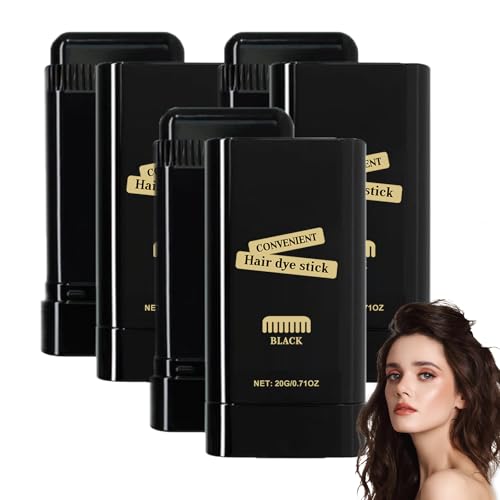 Carylook Haarfarbe Stick,tragbare Haarfarbe Sticks mit eingebautem Kamm Haare färben,schnell färbende Haare färben,decken graue und weiße Haare und ist geeignet für beide Männer und Frauen (3 PCS) von ZLHHRZJX