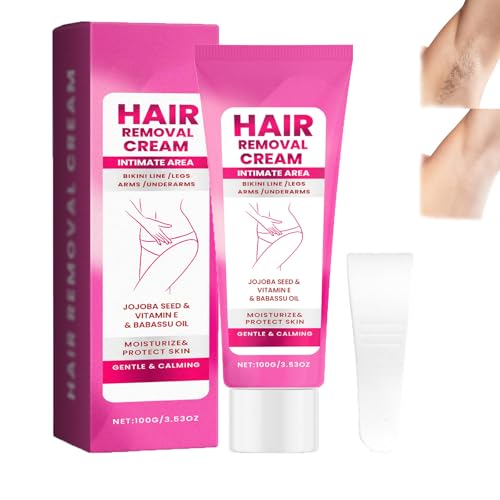 Haarentfernungscreme FüR Frauen, Enthaarungscreme Mit Aloe Vera, Haarentfernungscreme FüR Empfindliche Haut FüR Frauen Und MäNner, Achseln Und Intimbereiche, Sanfte Enthaarung FüR Gesicht (1 PC) von ZLHHRZJX