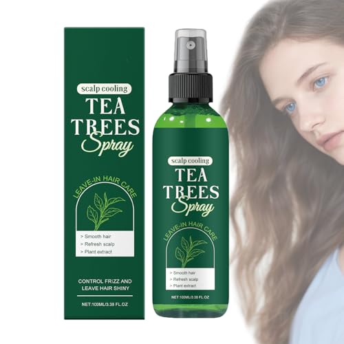 Tea Trees Care Haarspray, TeebaumöL Leave-In Conditioner Spray, Entwirrungsspray FüR Trockenes, Strapaziertes Haar, Beruhigt Trockenheit, Pflege FüR Verfilztes Haar Fettet Nicht Ohne Waschen (1 PCS) von ZLHHRZJX