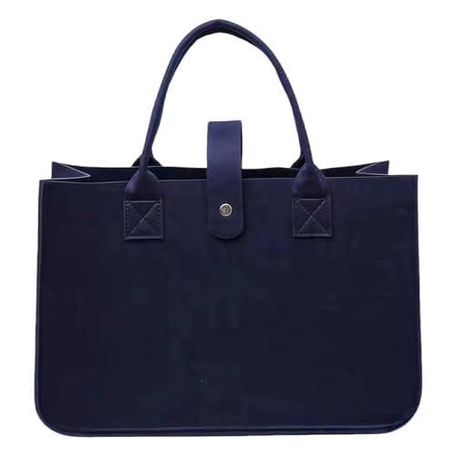 ZLKRHAK Henkeltaschen Tote Bag Filztasche Einkaufskorb Faltbar Tragetasche Groß Filztaschen Shopper Einkaufsbeutel Filztaschen Einkaufskorb Einkaufstasche von ZLKRHAK