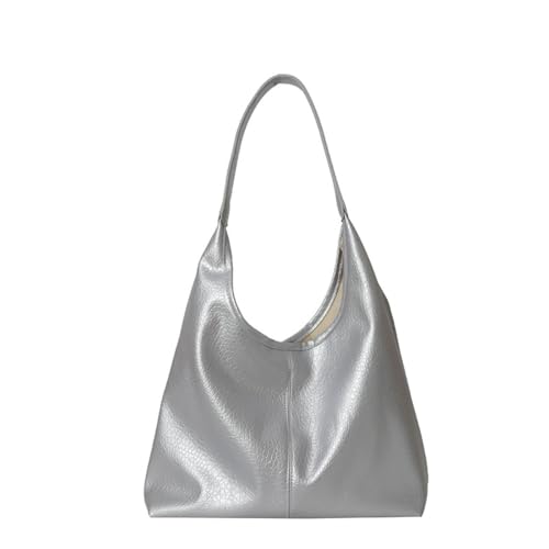ZLSCDHZ - Exzellente Kombination Schlichte und stilvolle Damen-Tragetaschen: Aus hochwertigem Leder gefertigt, präsentieren sie Eleganz in mehreren Farben -Kann als Geschenk gegeben werden(Silver) von ZLSCDHZ