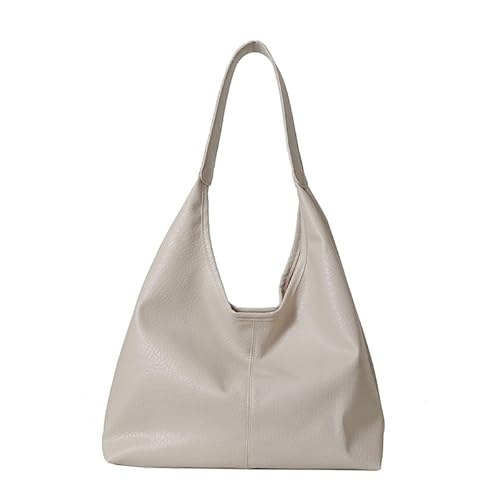 ZLSCDHZ - Exzellente Kombination Schlichte und stilvolle Damen-Tragetaschen: Aus hochwertigem Leder gefertigt, präsentieren sie Eleganz in mehreren Farben -Kann als Geschenk gegeben werden(White) von ZLSCDHZ