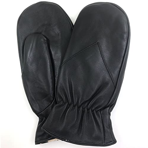 ZLUXURQ Damen Lammleder Handschuhe Handschuhe Dickes Fleece gefüttert von ZLUXURQ