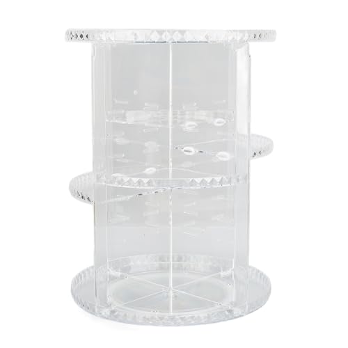 360 -Grad -Rotation rotierender Make -up -Organizer klarer Stabiler Basis -Kosmetikspeicher für Lippenstift Hautpflege 360 -Grad -Rotation rotierender Make -up -Organizer klarer Stabiler Basis -Kosmetikspeicher für Lippenstift Hautpflege von ZLXCAOB