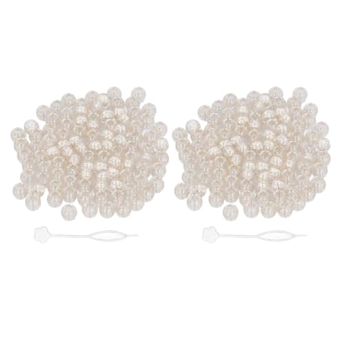 ACRYL BEADS TRANSPARENTE GROSSE LOCH LOSE BEADS HAAR BRAIDS BEARD BEADS FÜR HAIRSTYLING UND COSPLAY (Gold) von ZLXCAOB