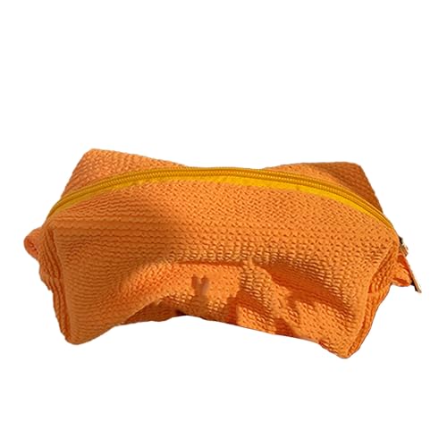 Frauen Make -up -Beutel große Kapazität Reißverschluss tragbarer Toilettenkosmetikbeutel Reisen Baumwollmaterial von ZLXCAOB