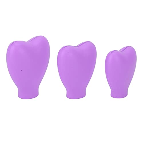 Make -up -Bürstenabdeckungen abdecken Silikonstaub -Schutzwächter für Mädchen für Mädchen nach Hause 3PCS (Lila) von ZLXCAOB