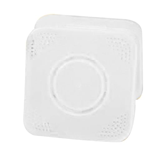 Puder Puff Aufbewahrung sbox Heimreise Modische Atmungsaktive Make-up Puff Behälter hülle für Frauen (Matt weiß) von ZLXCAOB