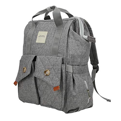 ZLXCAOB Insular Multi -Funktion Schwangere Frau Baby Bag Outdoor wasserdichtem Mumie -Rucksack zum Reisen Gry 27x17x41cm 1pkg von ZLXCAOB