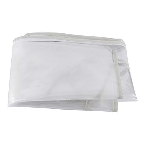 ZLXCAOB Kinderwagen Regenabdeckung Babywetterschild Vier Saison universelle Winddichte Regendicht belüftete Kinderwagenzubehör (Eva Doppel Reißverschluss auf Bodenregenabdeckung) von ZLXCAOB