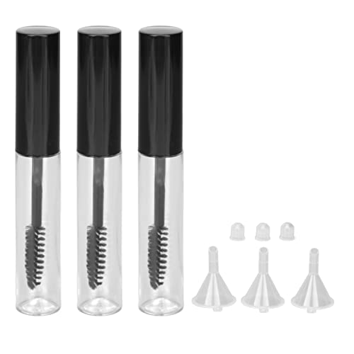 3 stücke Leere Mascara Rohr Wimpern Zauberstab Hause Make-Up DIY Wimpern Wachstum Serum Behälter Flasche mit Trichter Stecker von ZLXHDL