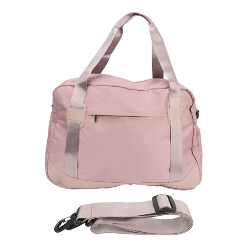 Reisetasche für Damen, Sporttasche für Damen, Nylon-Rosa-Reisetasche für Damen, Weekender-Tasche mit verstellbarem Schultergurt für Reisen, Sport, Workout von ZLXHDL